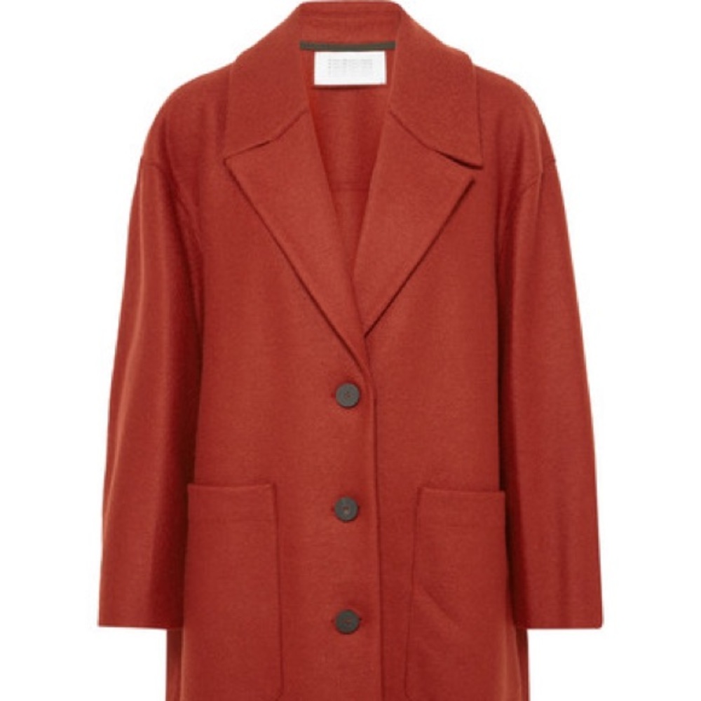 NWT Harris Wharf London Oversized Rust Coat - Picture 4 of 7
